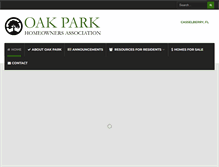 Tablet Screenshot of oakparkhoaonline.com